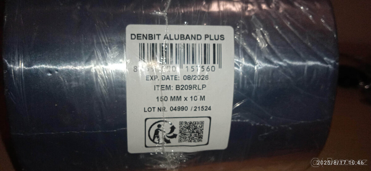 Střešní bitumenový pás DenBit Aluband PLUS 15cm/10m - 8ks - 7