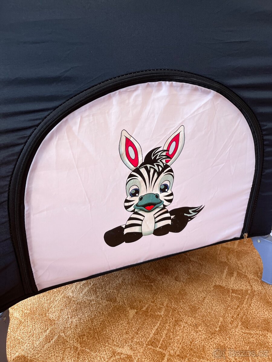 Cestovní postýlka Cosing Adam Zebra šedá - 7