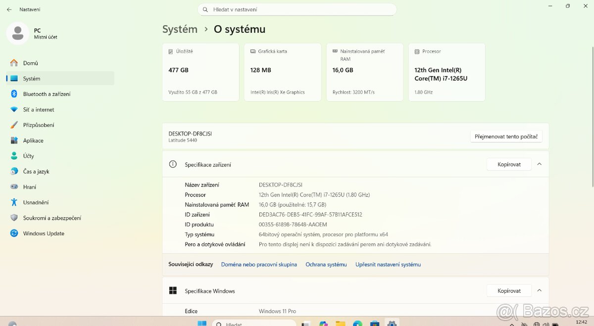 Dell Latitude 5440 — i7-1265U / 16GB / 512GB / FHD - 7