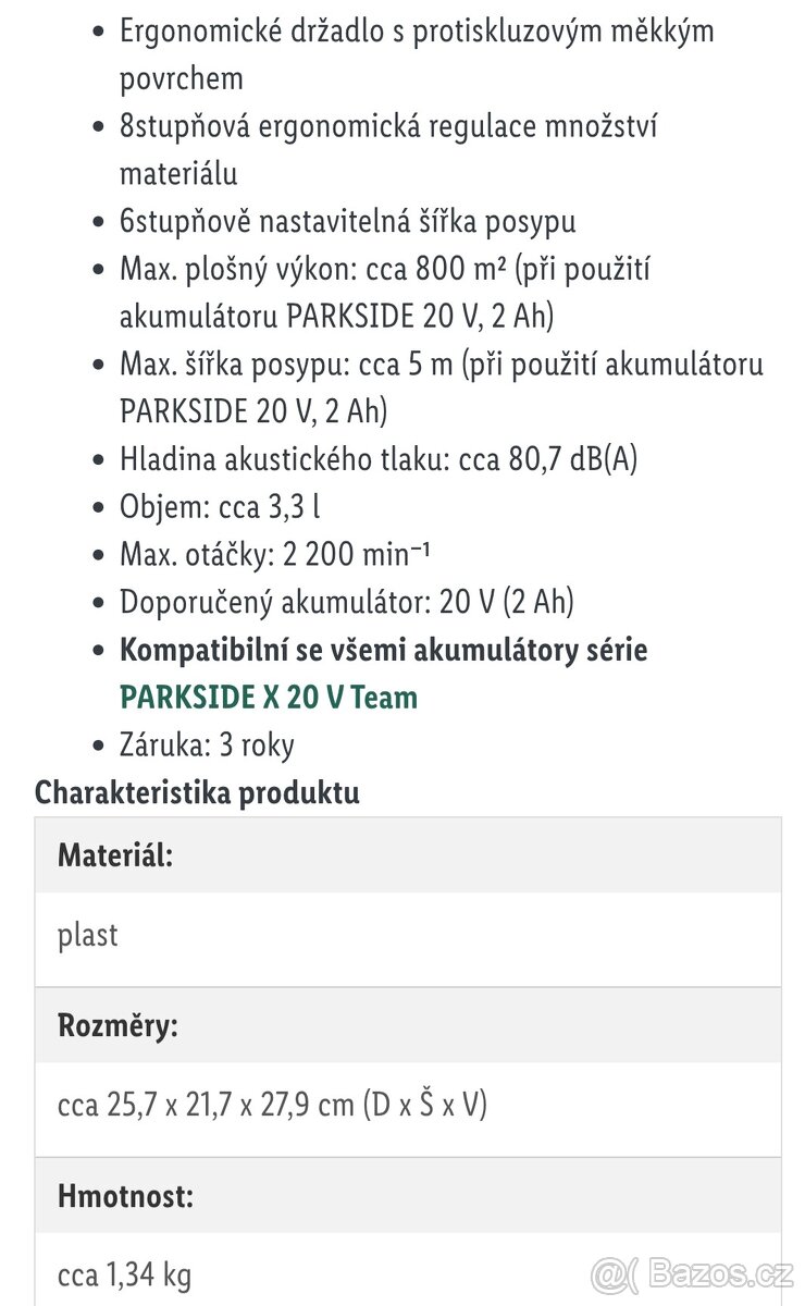 Aku rozmetadlo Parkside - 7