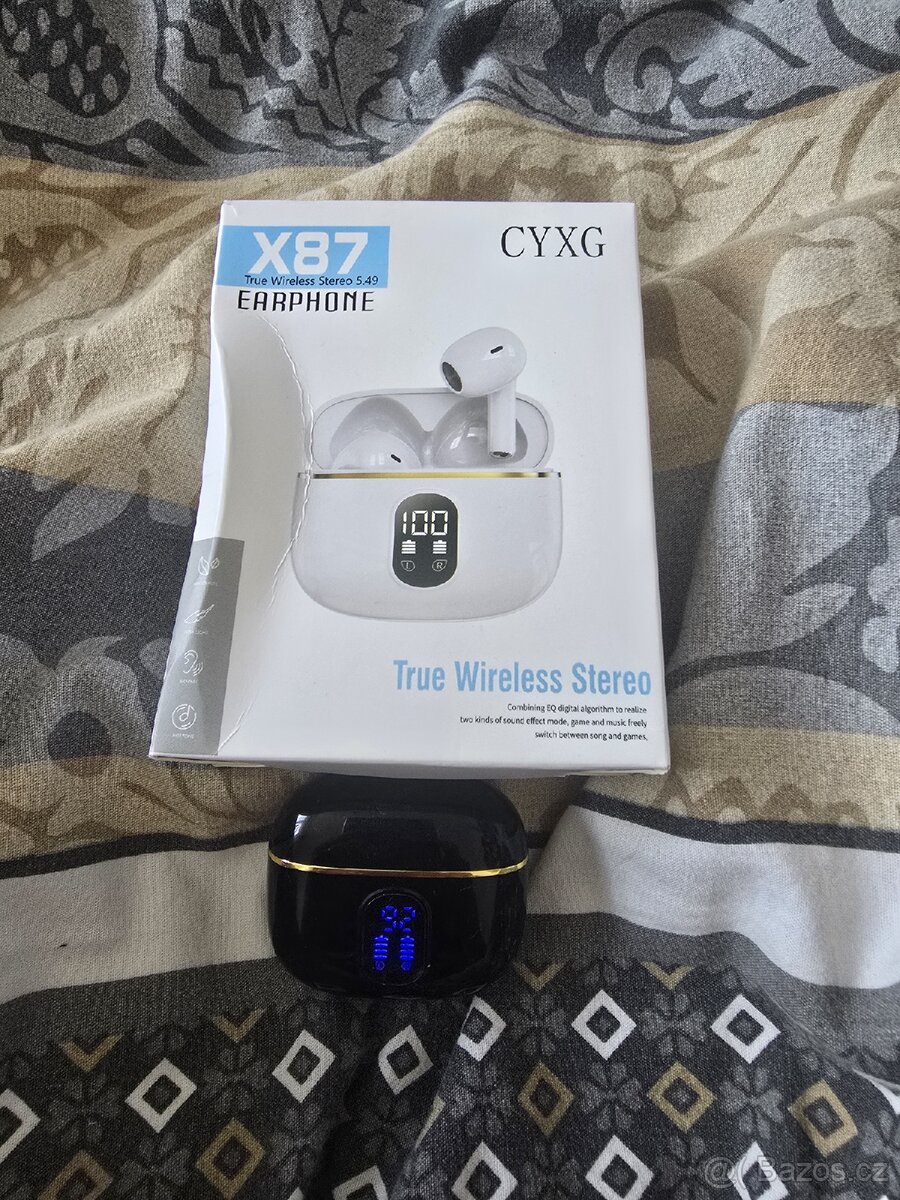 Bluetooth bezdrátová sluchátka nabíjecí pouzdro - 7