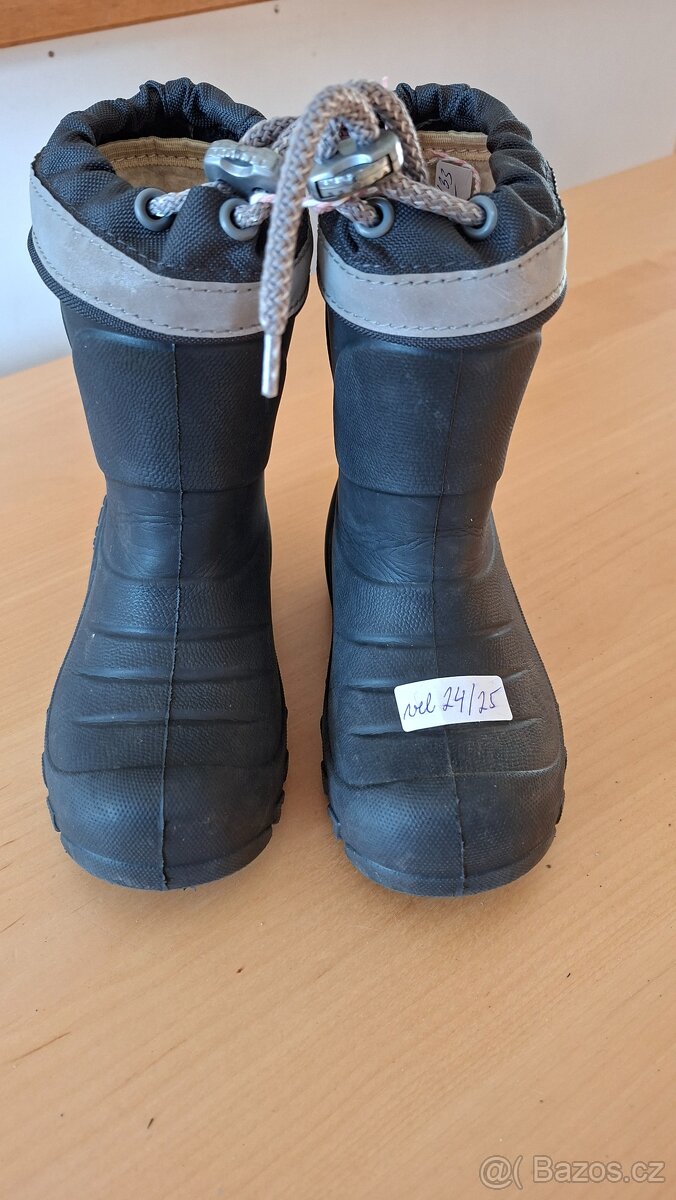 vel. 24 zimní boty, papučky, crosky - 7