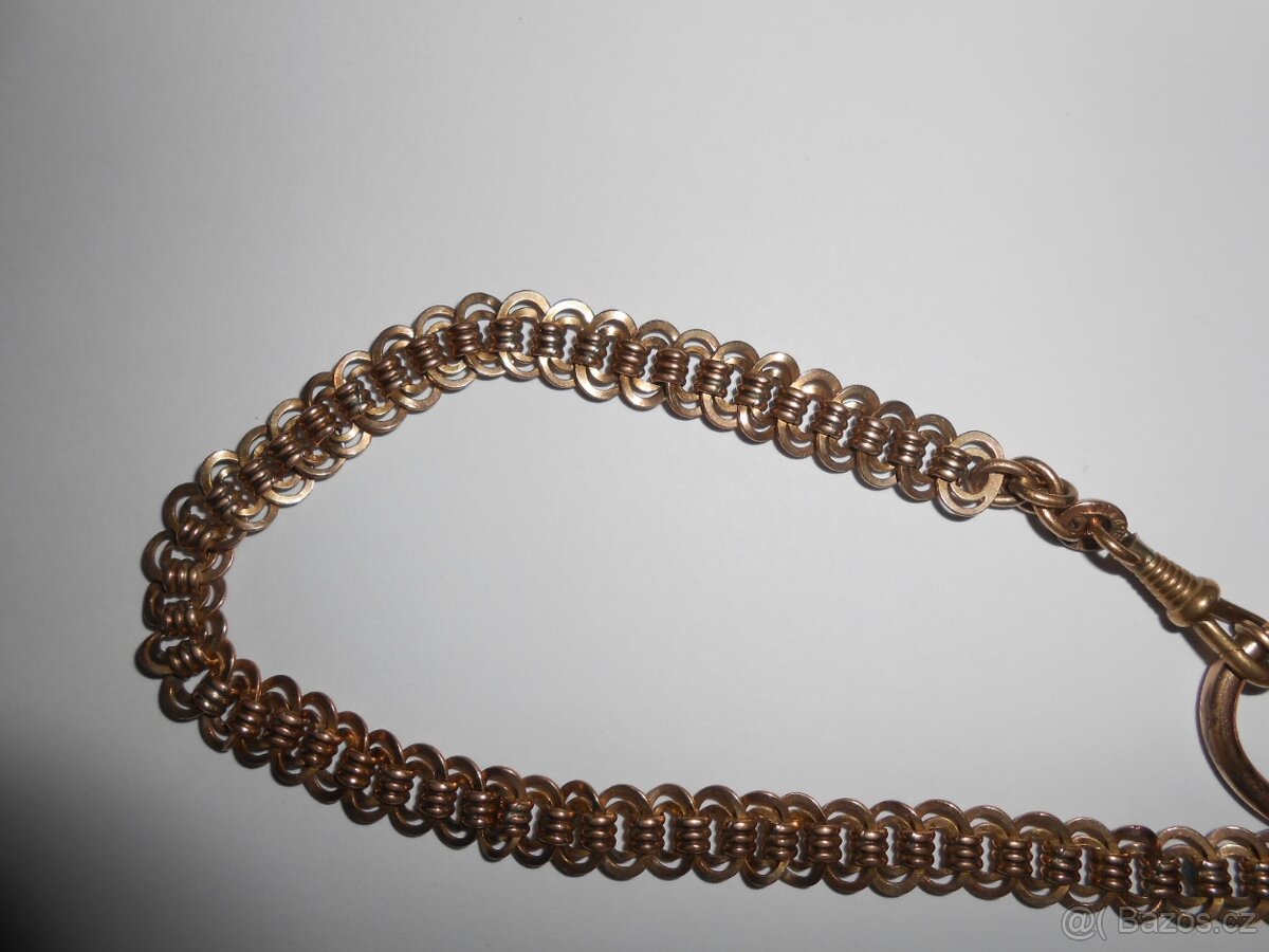 RETRO šatlen na hodinky s přívěškem - celková délka 33cm - 7