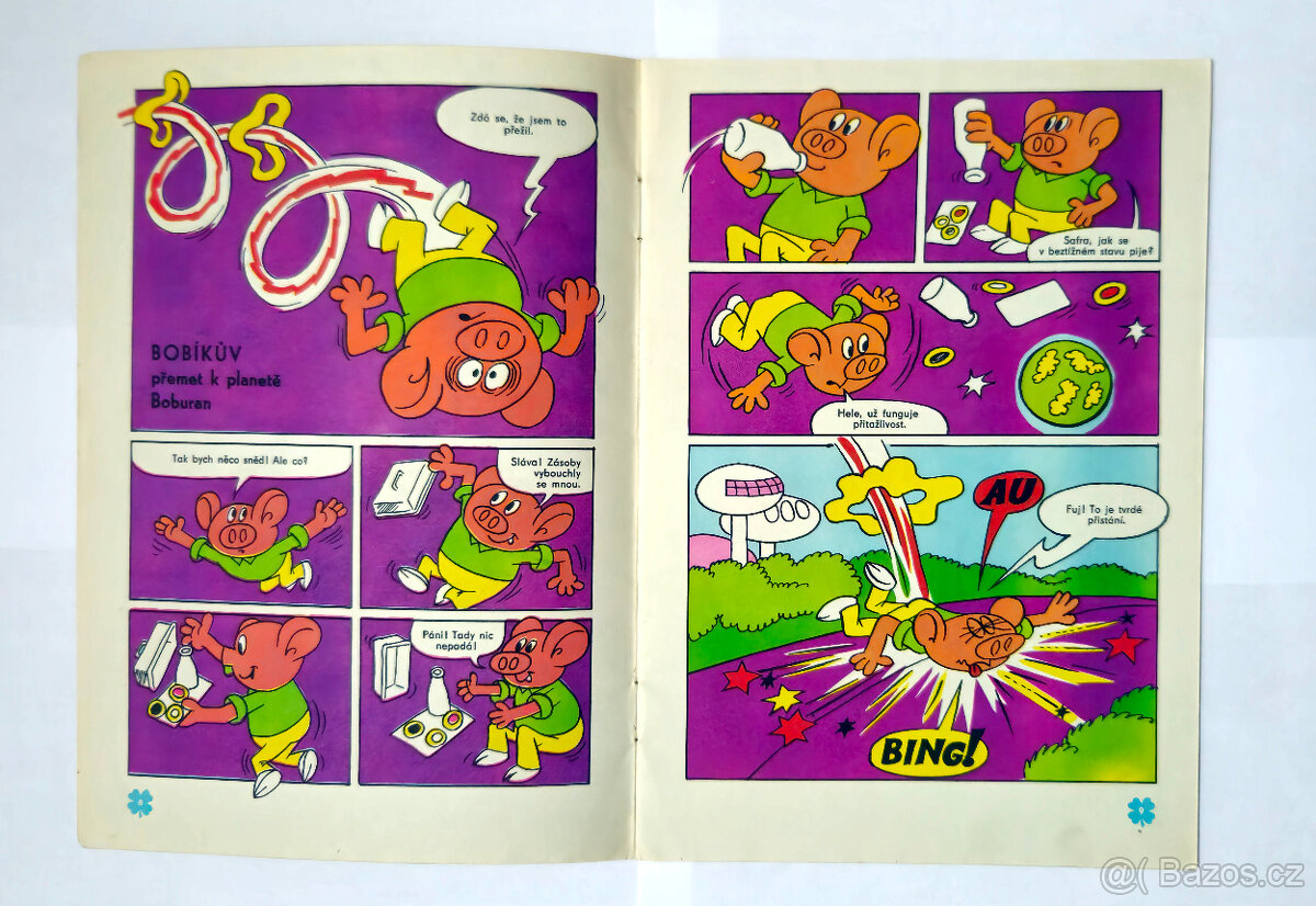 Čtyřlístek č.9 - Ke třem planetám - Original 1970 - 7