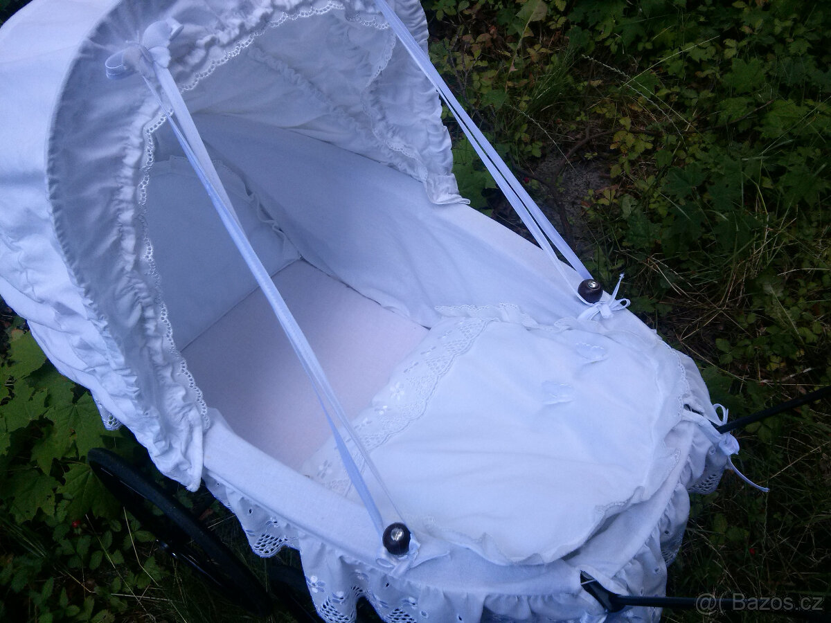 PROUTĚNY KOČAREK S MADEIR. KRAJKOU+ PANENKA ARIES NATAL 33cm - 7