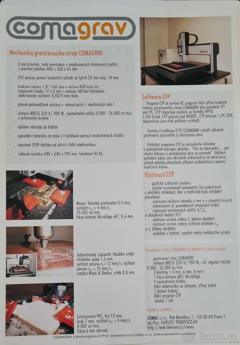 Gravírovací fréza / plotter Comagrav - 7