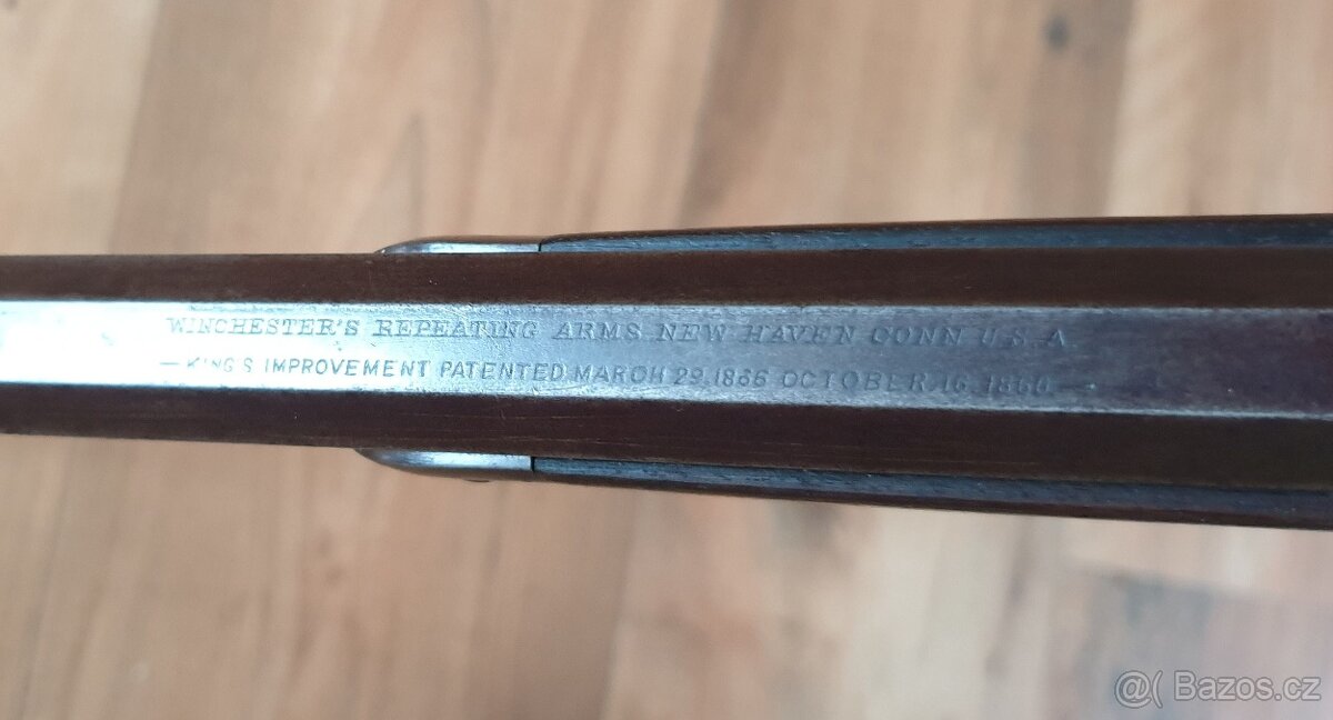 HISTORICKÁ PUŠKA WINCHESTER CAL.38-40WCF M1873 HEZKÝ STAV - 7