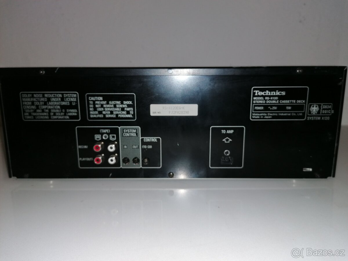 kazetovy prehravac Technics RS-X120 / Double Cassette Deck - 7