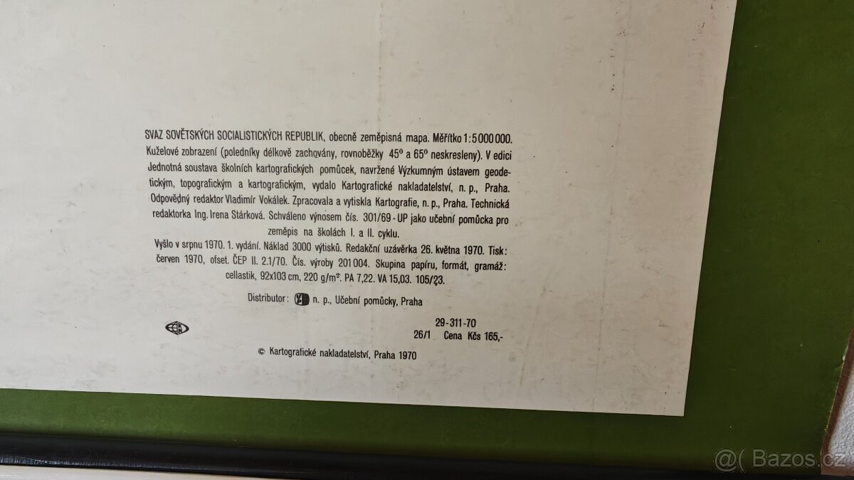 Školní mapa SSSR - 7