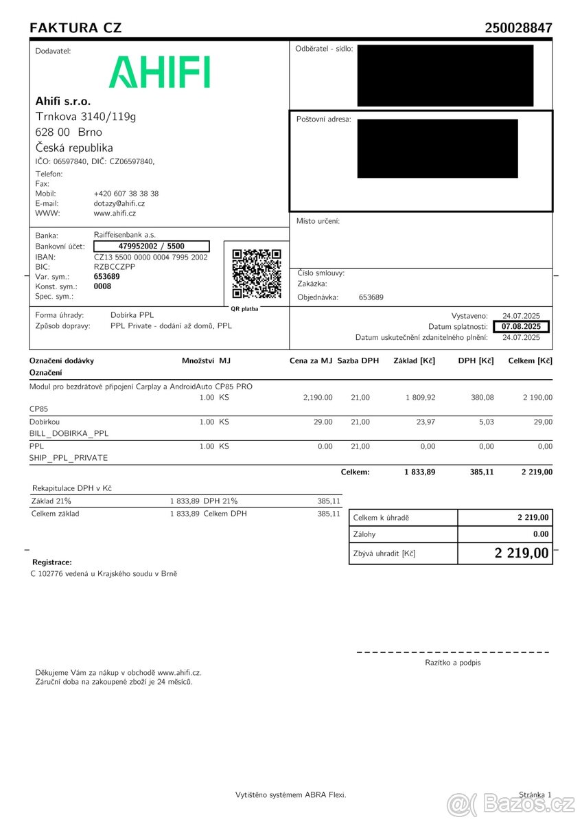 CP85 PRO modul pro bezdrátové Apple CarPlay a Android Auto - 7