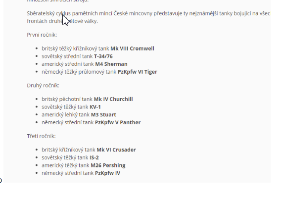 Stříbrné mince Obrněná technika kompletni série s albem - 7