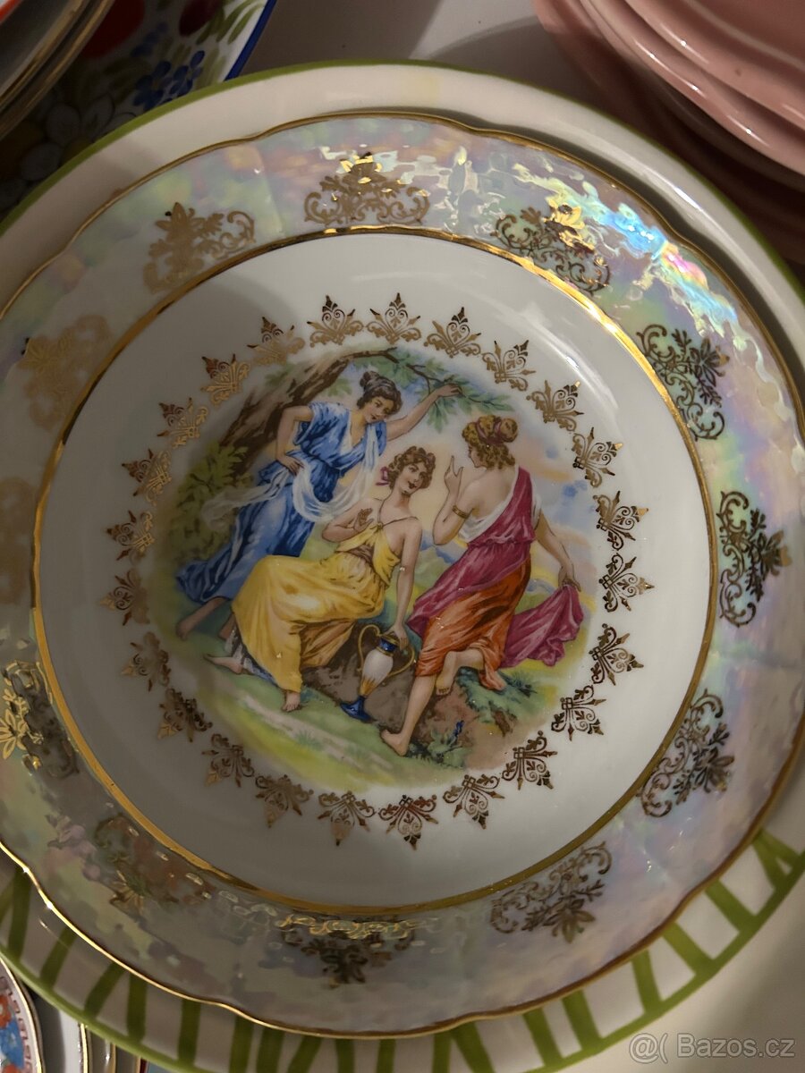 Broušené vázy talíře - 7