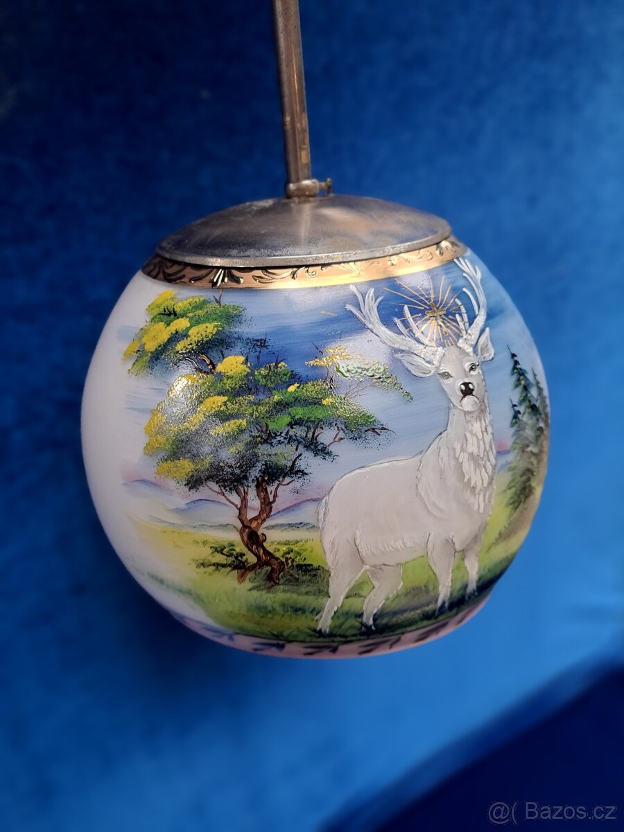 Myslivecký lustr s jelenem - 7