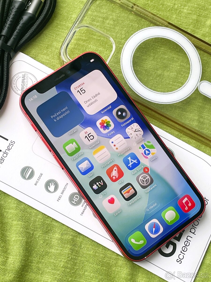 🍏 Apple Iphone 12 Mini 128GB RED 🍎 100% baterie 🔋 - 7