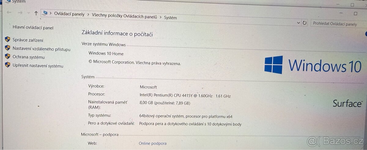 Prodám MICROSOFT Surface Go (MCZ-00004) - 7