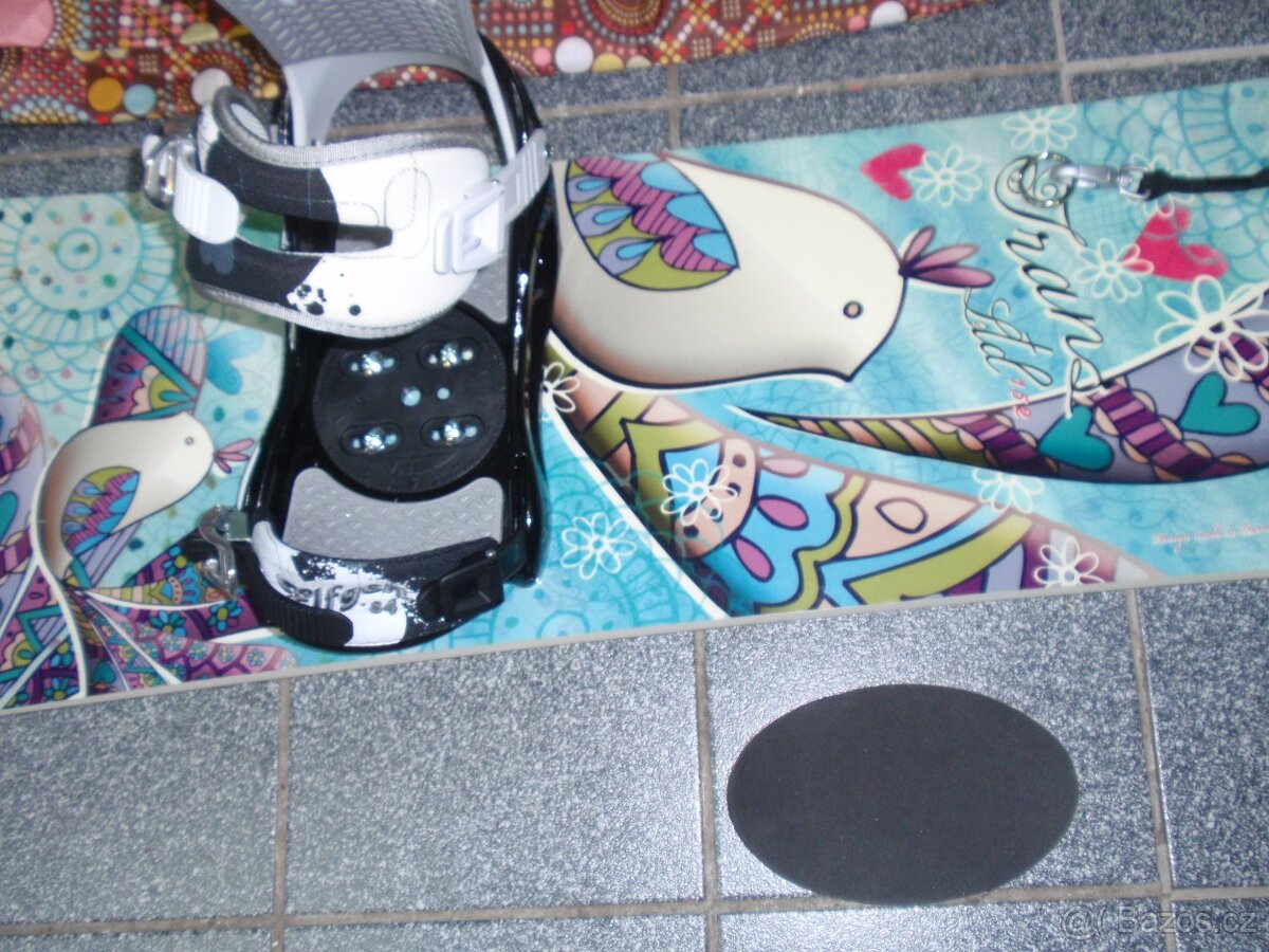 NOVÝ DÁMSKÝ SNOWBOARD 152 CM TRANS+VAK+VÁZÁNÍ ELFGEN - 7