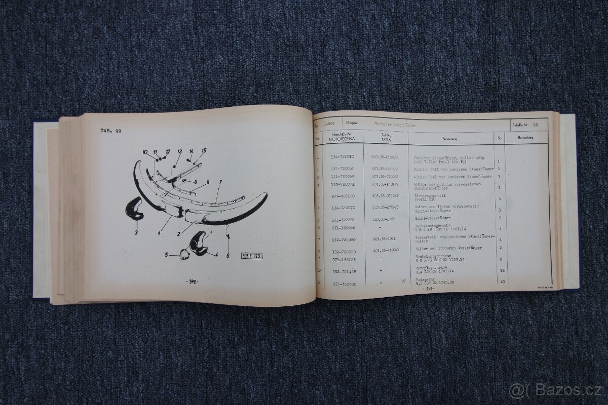 Tatra 603-2 katalog náhradních dílů a příručka řidiče - 7