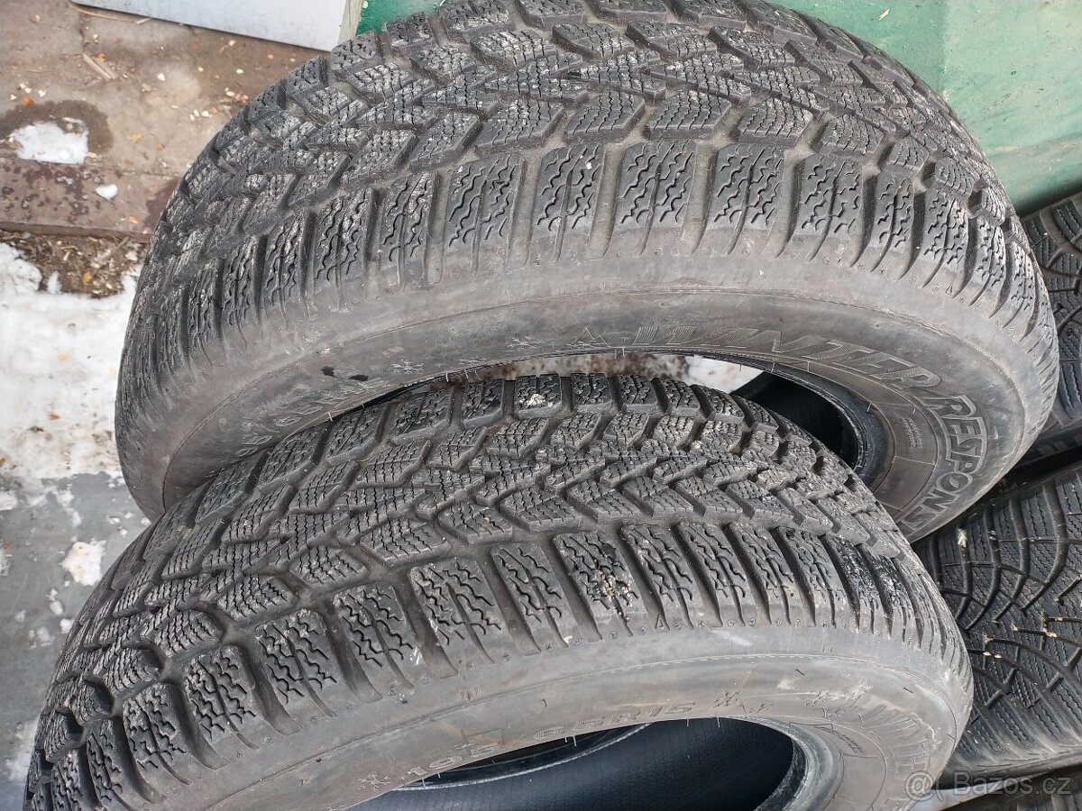 Prodám zimní pneu 15 i 16 vzorek 4,5 až 6,5 mm - 7