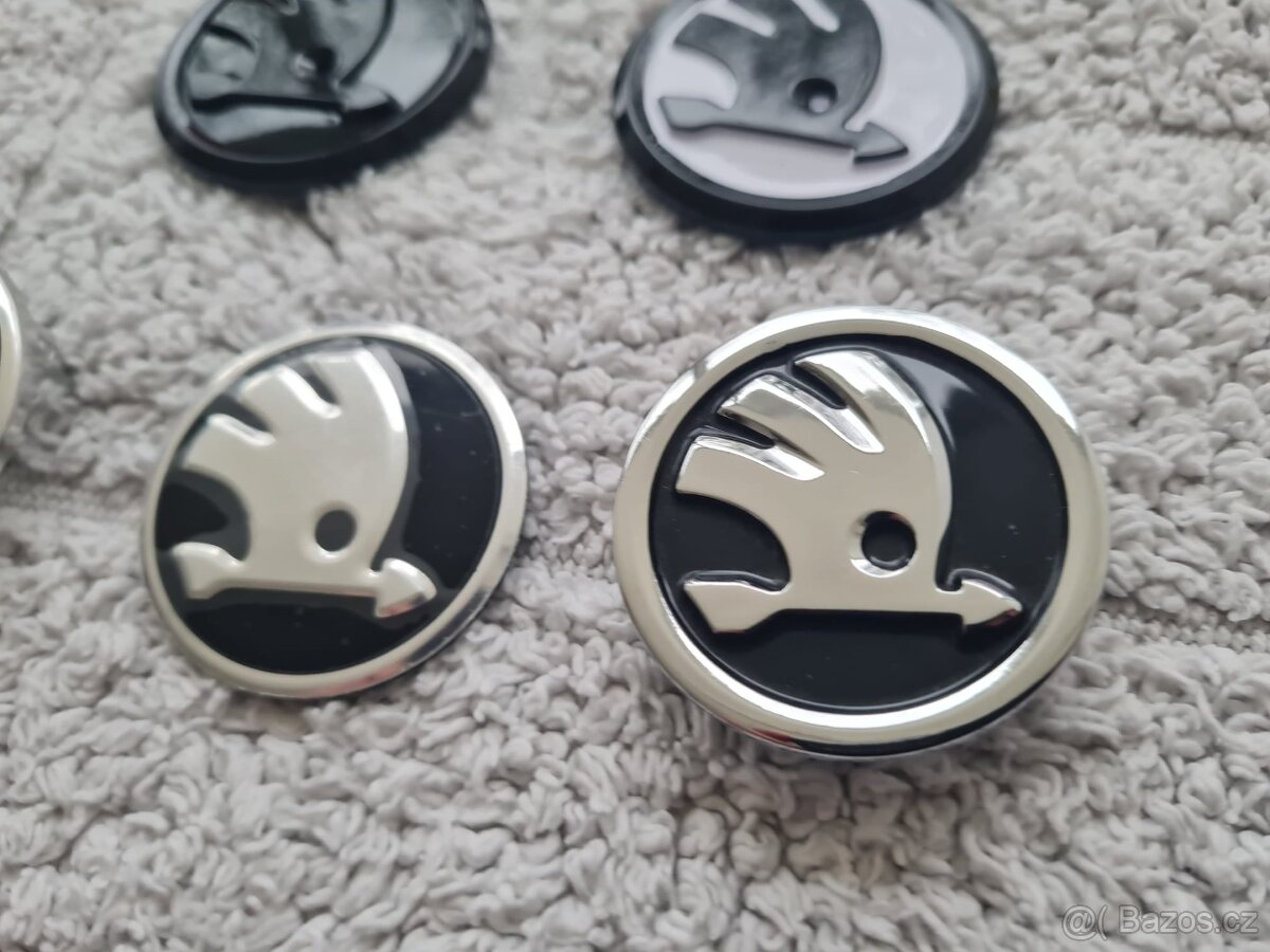 ŠKODA LOGO do volantu 43mm CHROM / 46mm FAREBNE. - 7