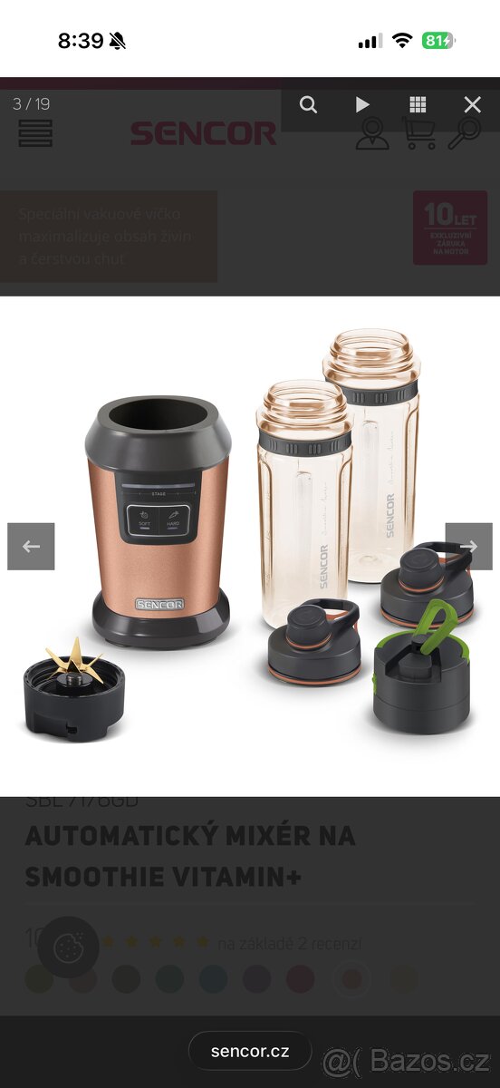 Sencor automaticky mixer na smoothie - 7