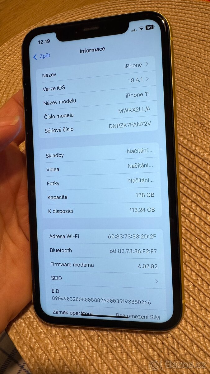 IPhone 11 128gb žlutý, top stav - 7