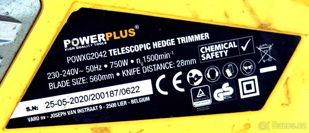 Belgický elektrický teleskopický křovinořez - 7