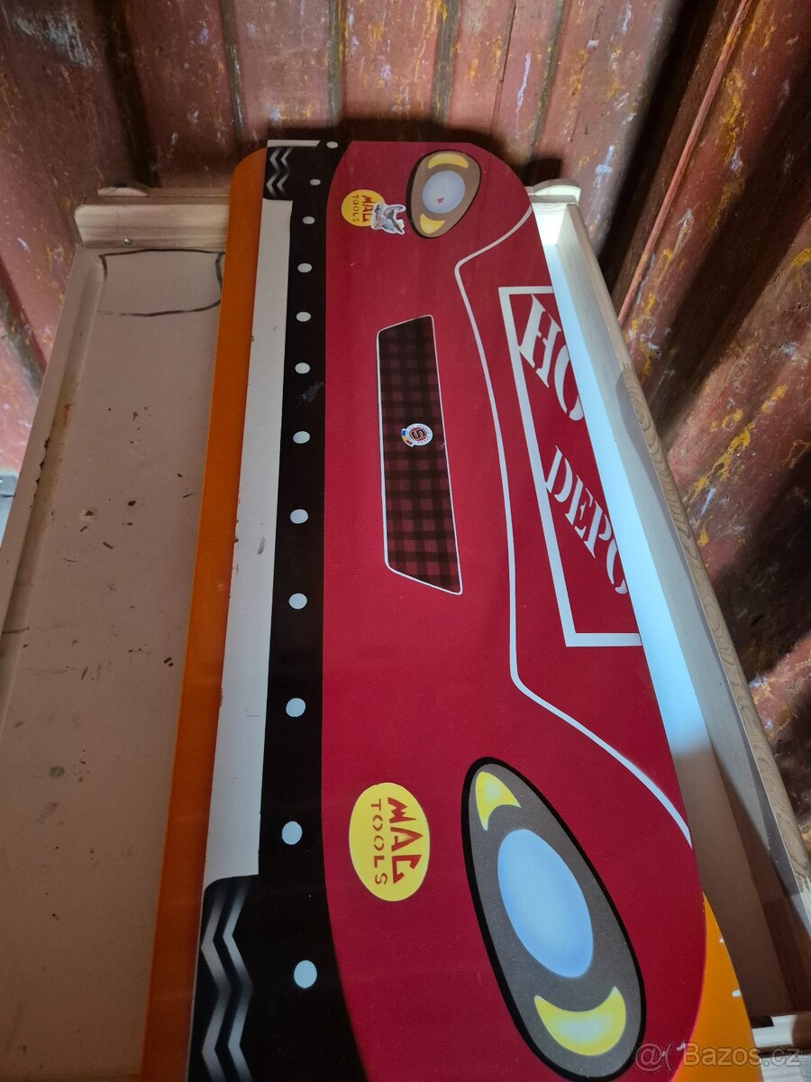 Detska dřevěná postel auto - 7