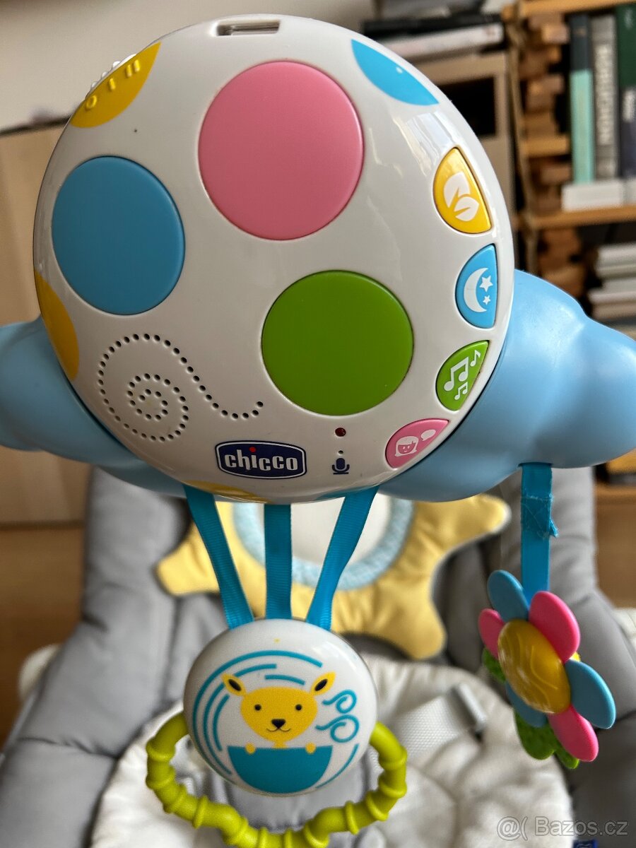 CHICCO Balloon Houpátko s melodií Dark Grey - 7