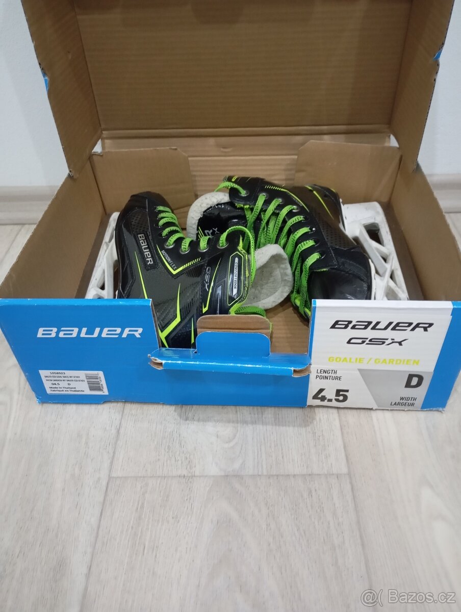 Brankářské brusle Bauer, vel. 4,5 D - 7