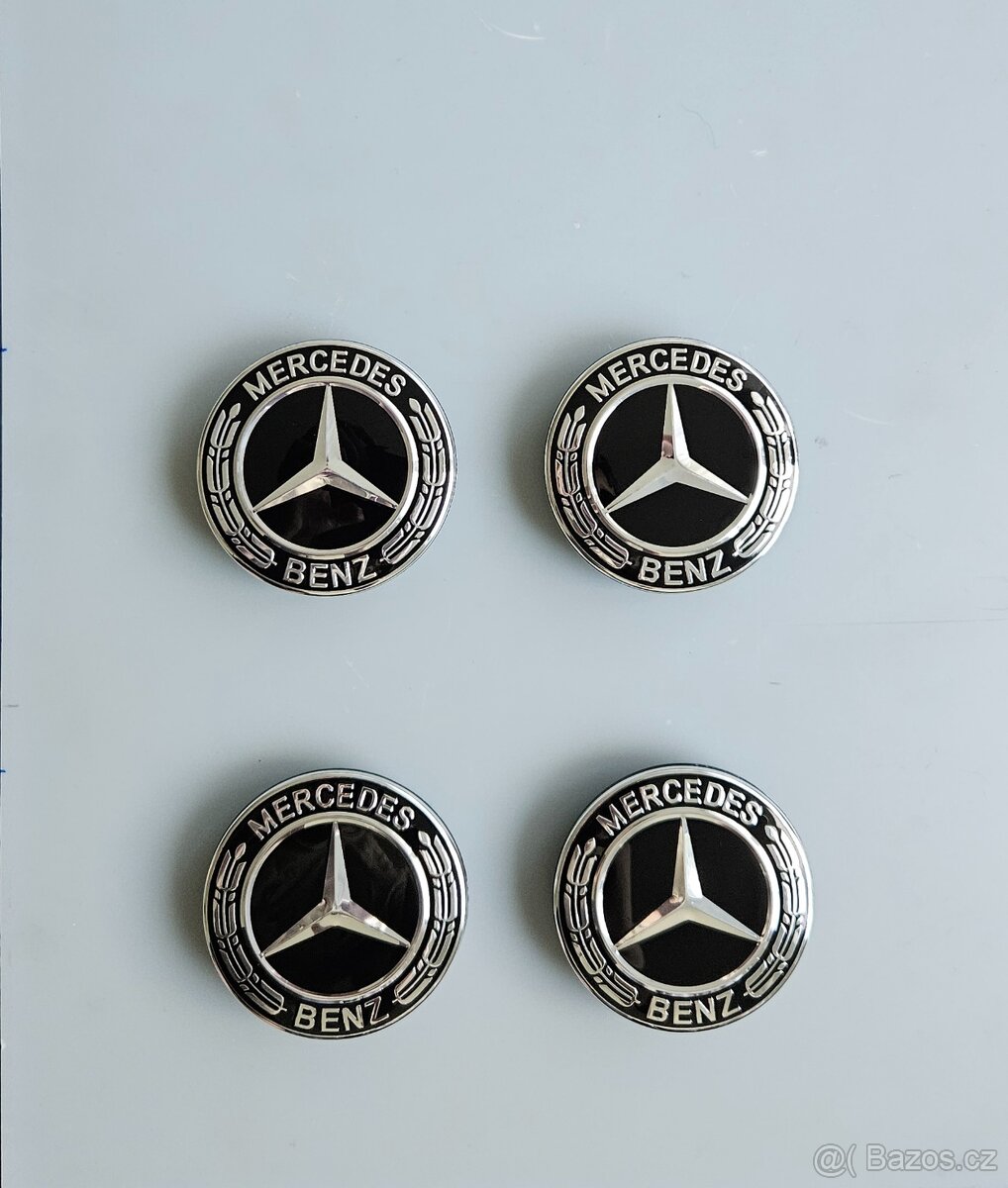 Středové krytky kol Mercedes, 75 mm - 7