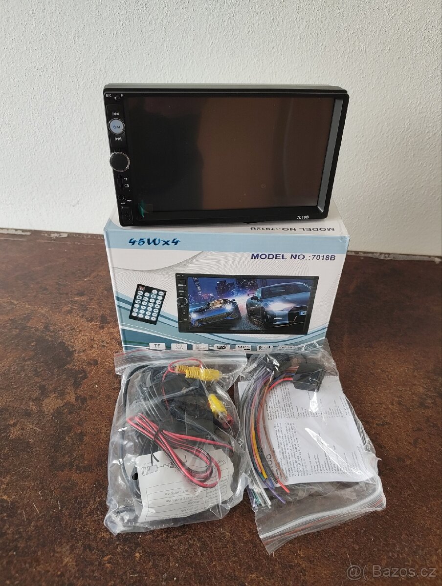 NOVÉ 2DIN autorádio 7010B + kamera ZDARMA, 7" Bluetooth - 7