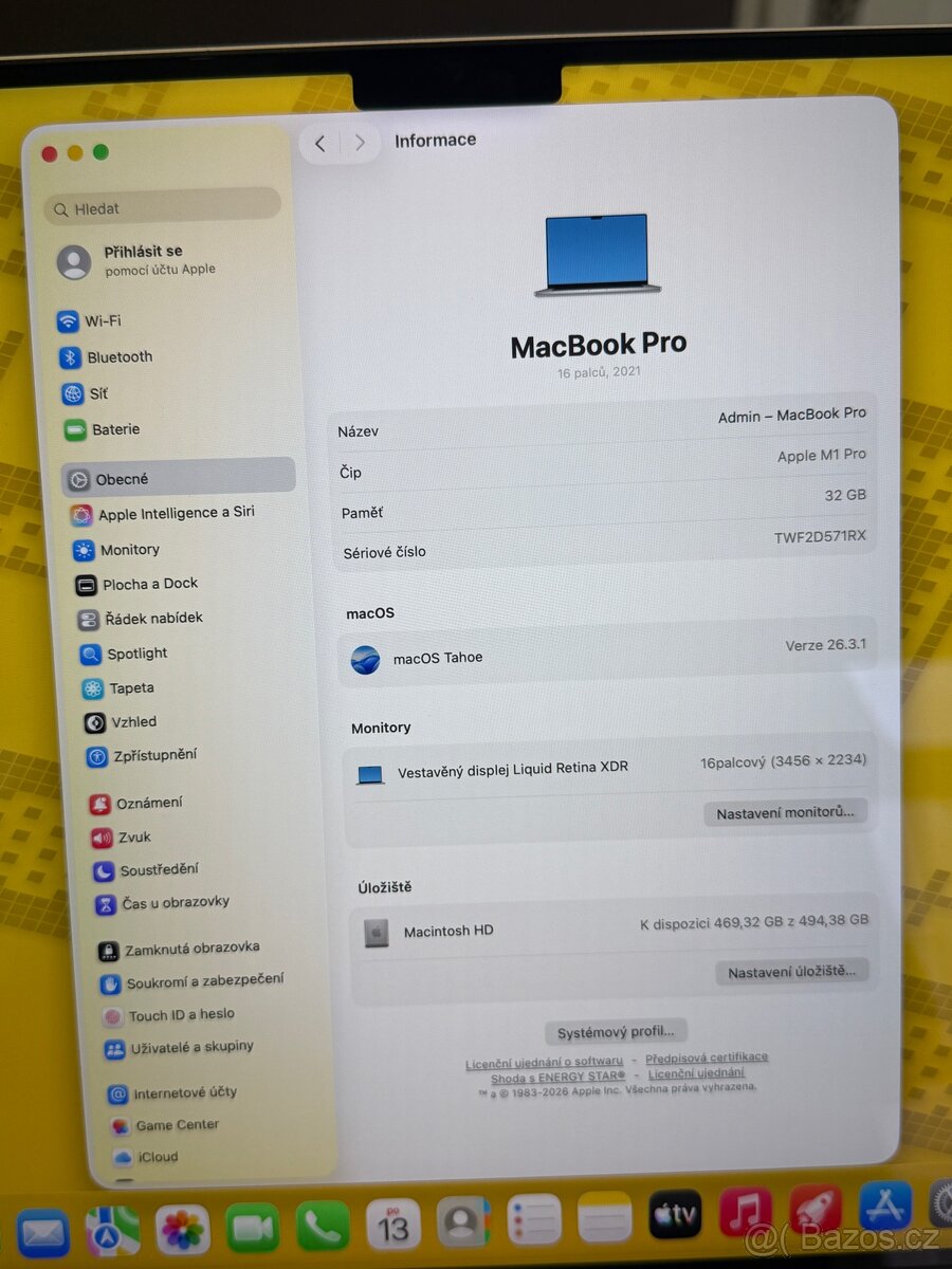 TOP STAV - MacBook PRO 16” M1 PRO - 7