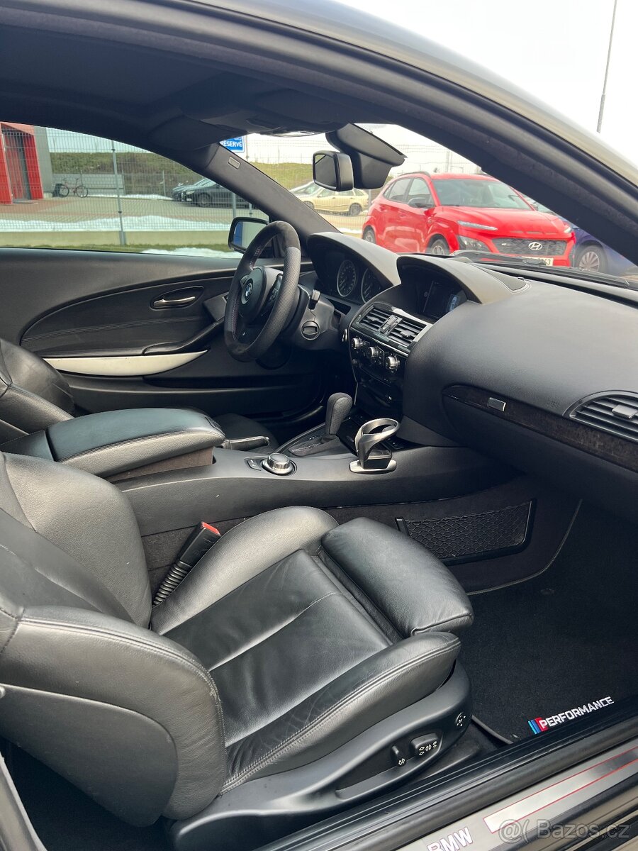 BMW 650i e63 270kw M6 packet . Max výbava . All Black - 7