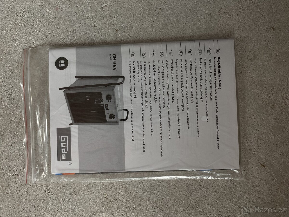 Stavební topení Güde GH 9 EV - 7