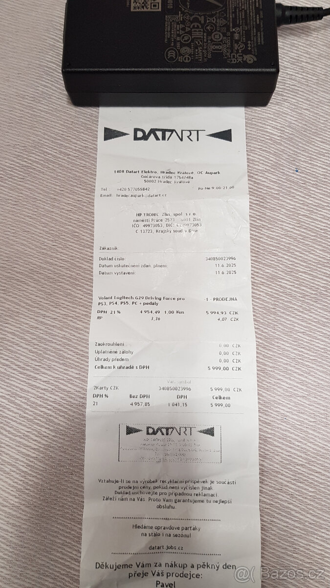 Herní/Simulátorový volant Logitech G29, řadička, ZÁR.6/2027 - 7