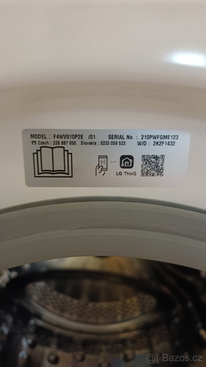 Pračka LG ThinQ 10.5 kg F4WV910P2E - 7