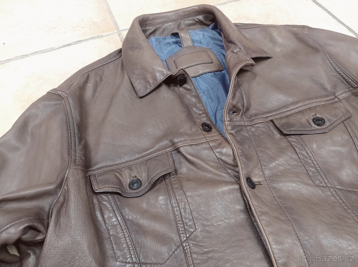 Kožená bunda Massimo Dutti - XL - jako nová - 7