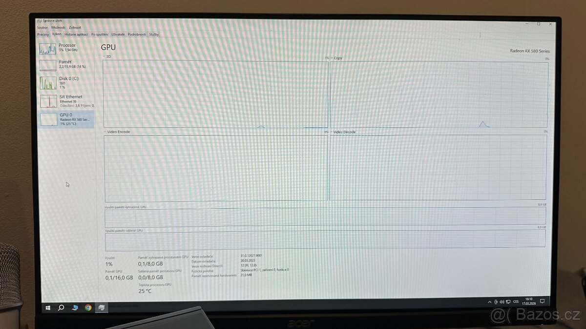 GPU ASRock Phantom Gaming D RX 580 OC 8 GB - 7