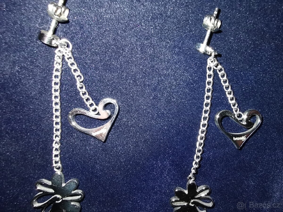 Dámské náušnice z rhodiovaného stříbra - 7