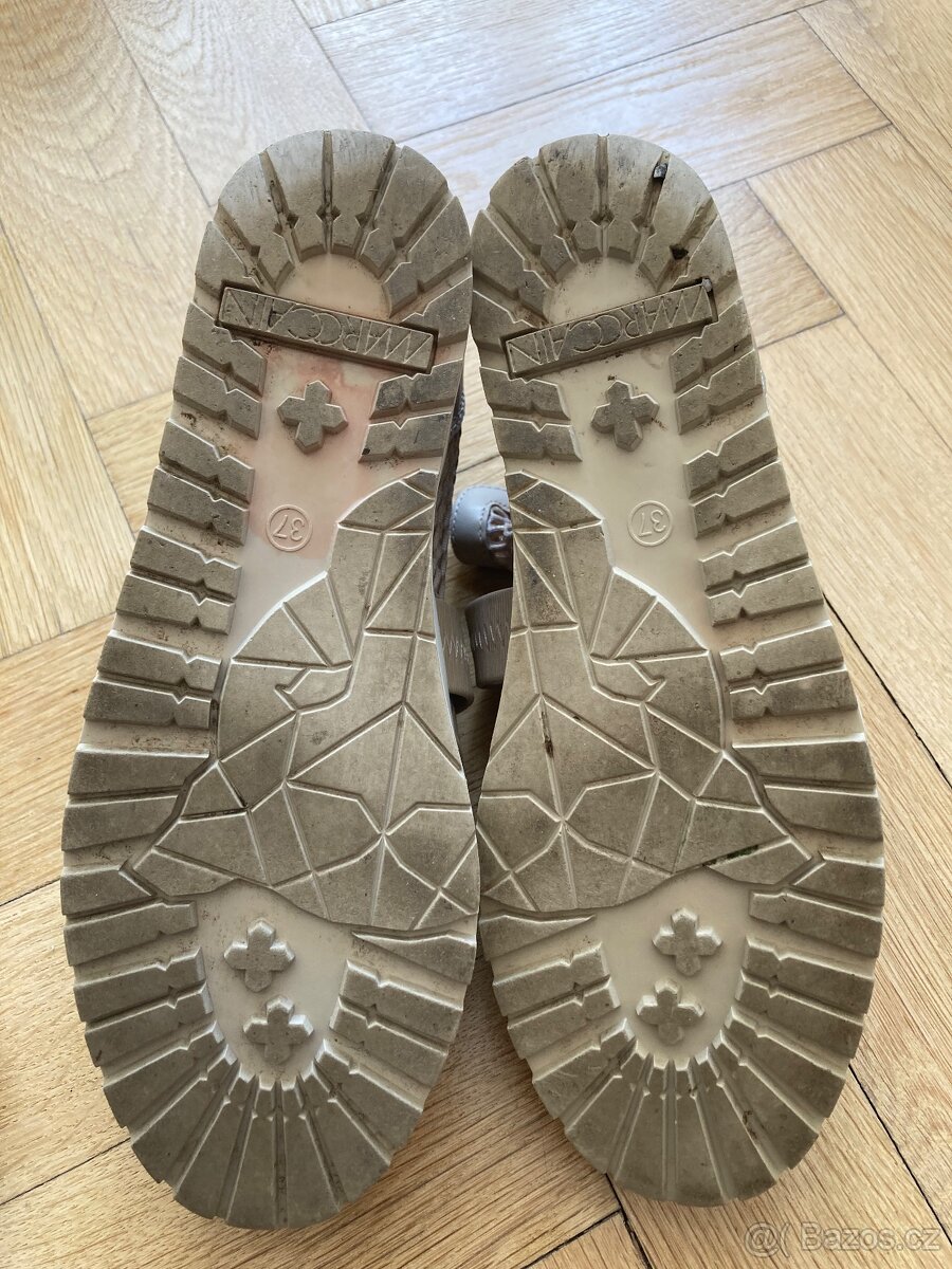 Kožené kotníkové boty Marc Cain - 7