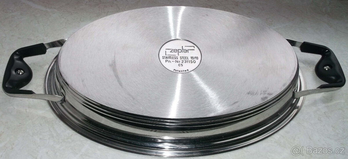 ZEPTER.Pánev – hrnec na smažení grill ovál s poklickou - 7