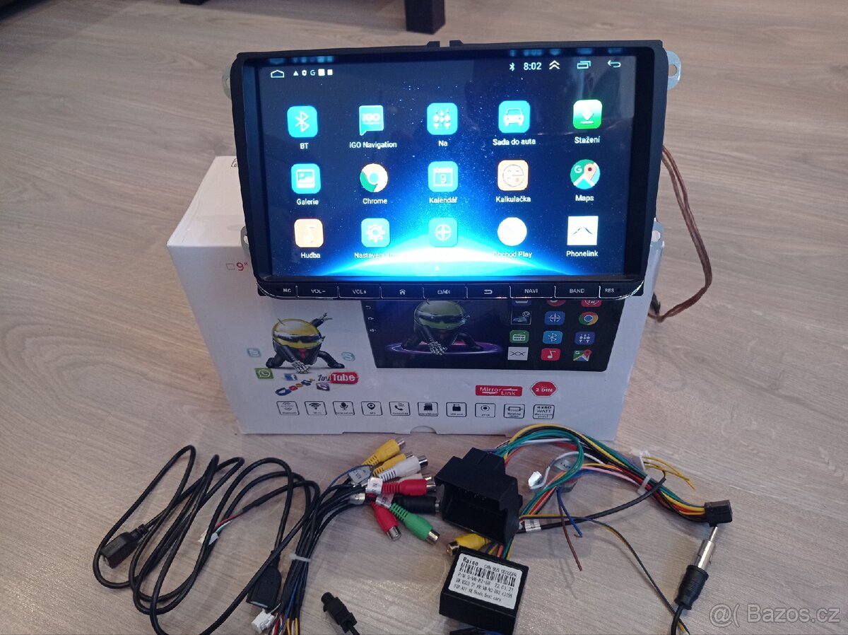 9' 2din autorádio s androidem VW, Škoda, Seat 2GB - 7