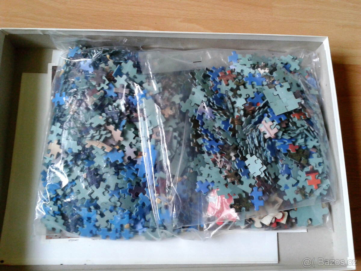 Kostky, hodiny, puzzle,motorka - 7