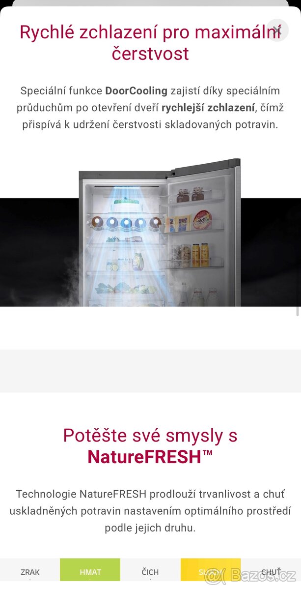 Prodam v zaruce lednici z mrazakem LG - 7