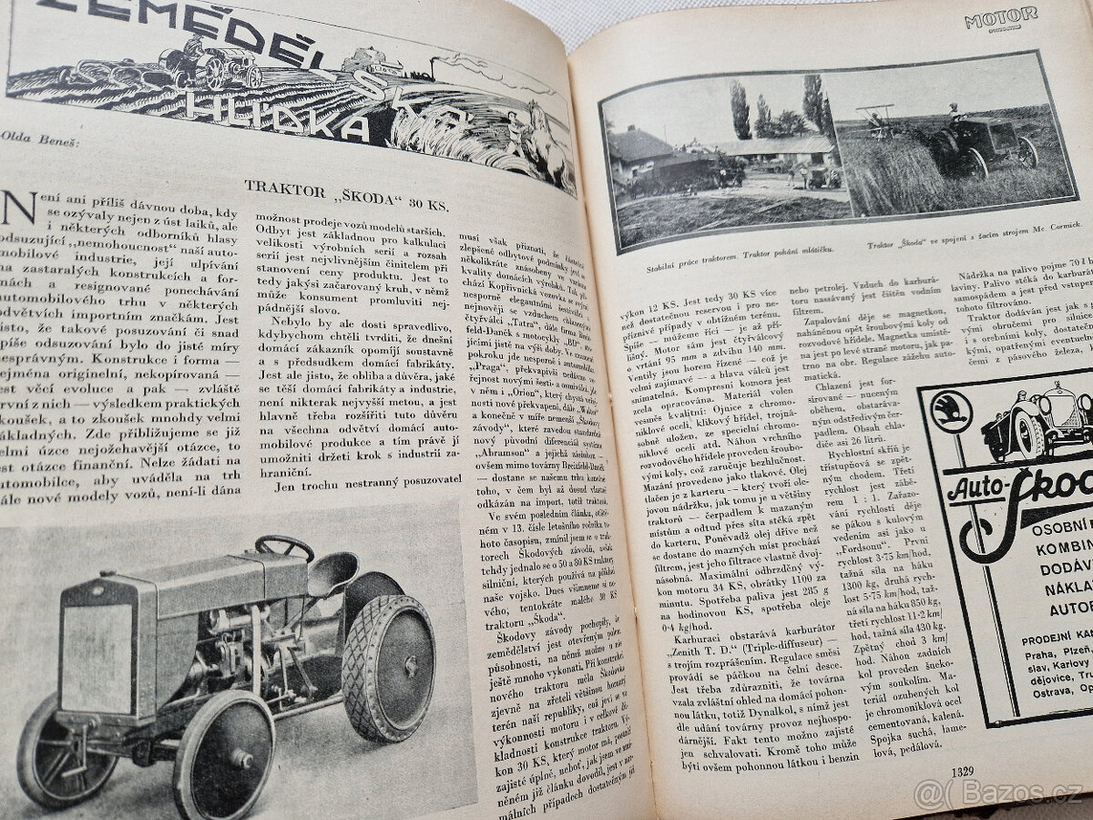 Svázaný ročník VI. časopis Motor (Motocykl) 1927 veteráni - 7