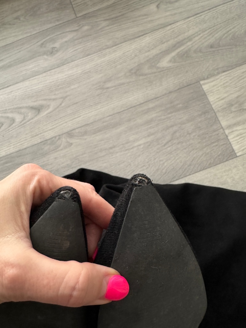 Černé vysoké kozačky na platformě - 7