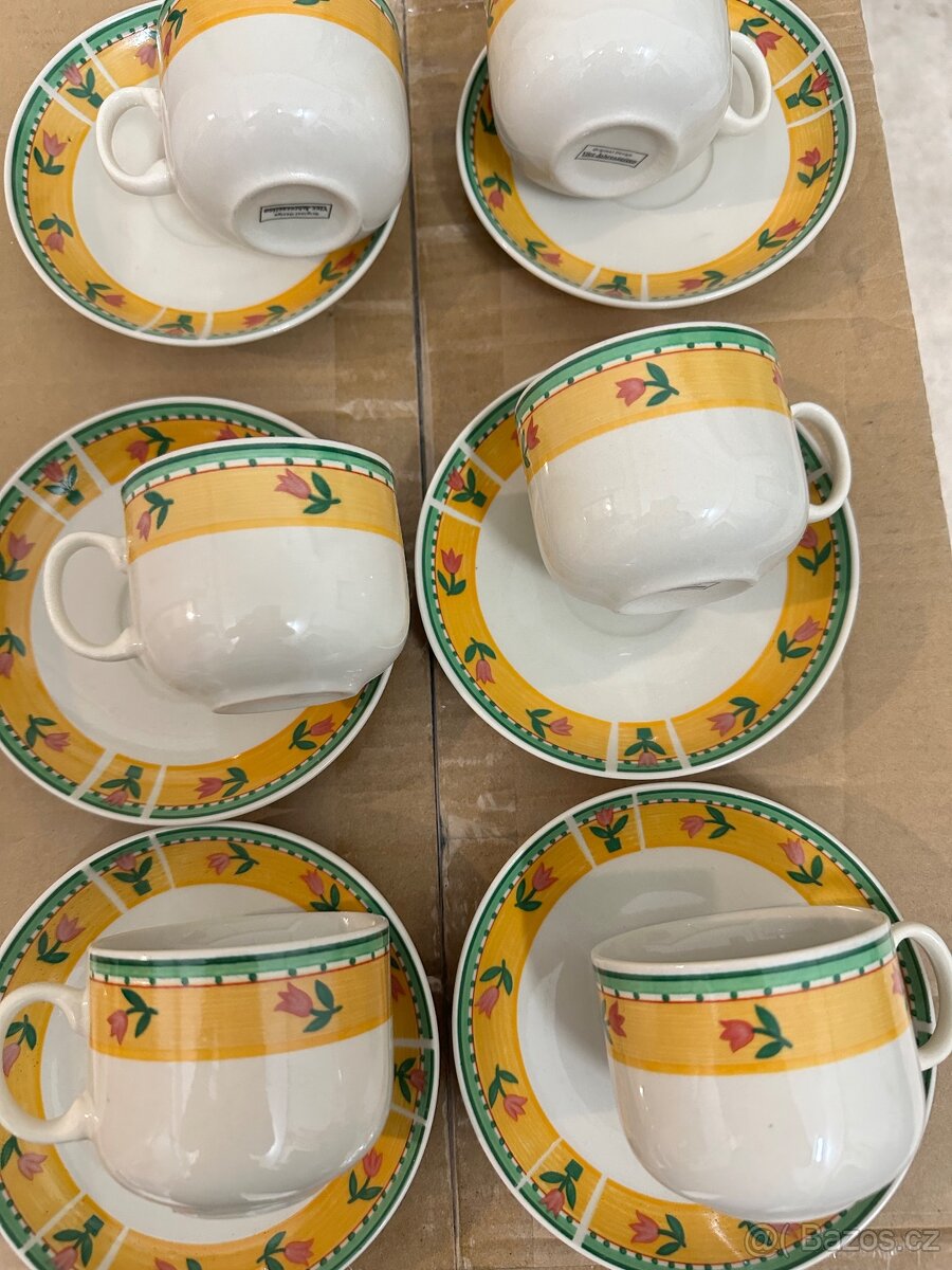 Sada hrnečků s podšálky Vier Jahreszeiten - 7