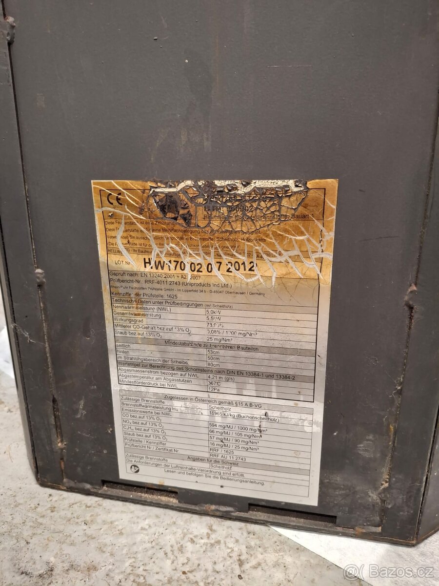 Krbová kamna 5,5kw - 7