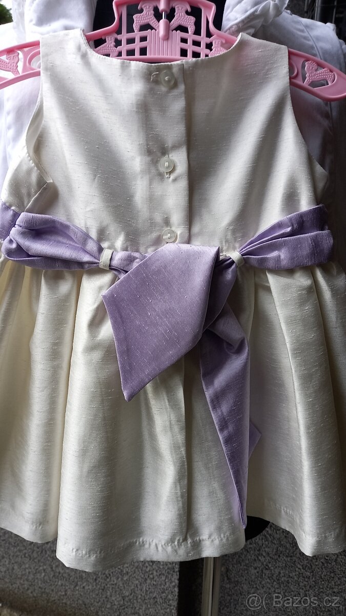 Perleťové šatičky Marks&Spencer vel 6-9m - 7