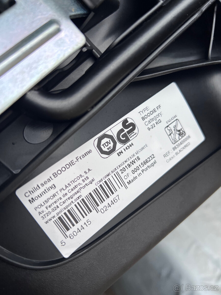 Dětská sedačka POLISPORT Boodie zadní s připevněním na rám - 7